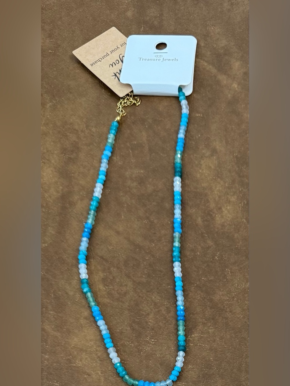NWT by Treasure Jewels Blue Beaded Women's Necklace